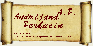 Andrijana Perkučin vizit kartica